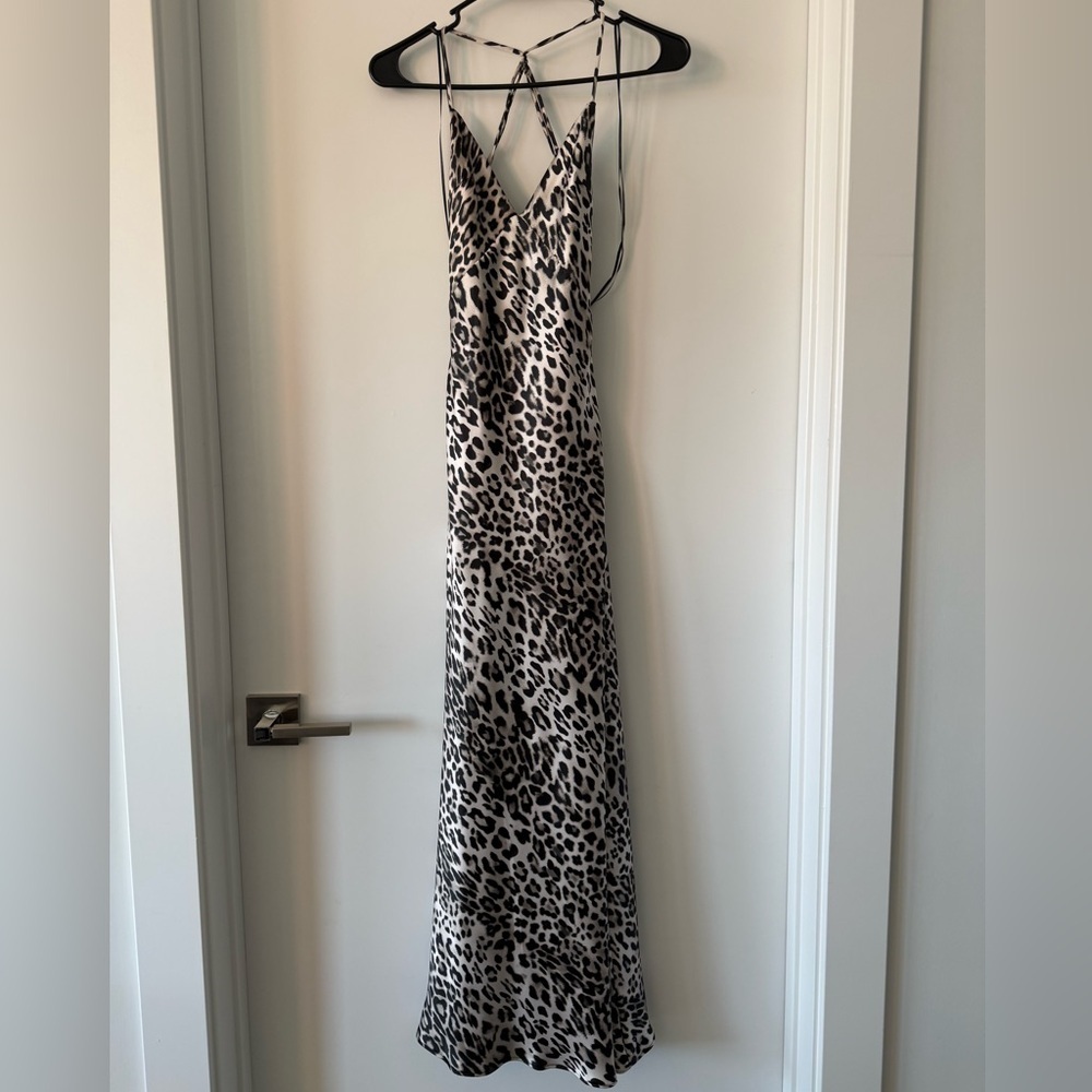 NWT Zara White Cheetah Dress